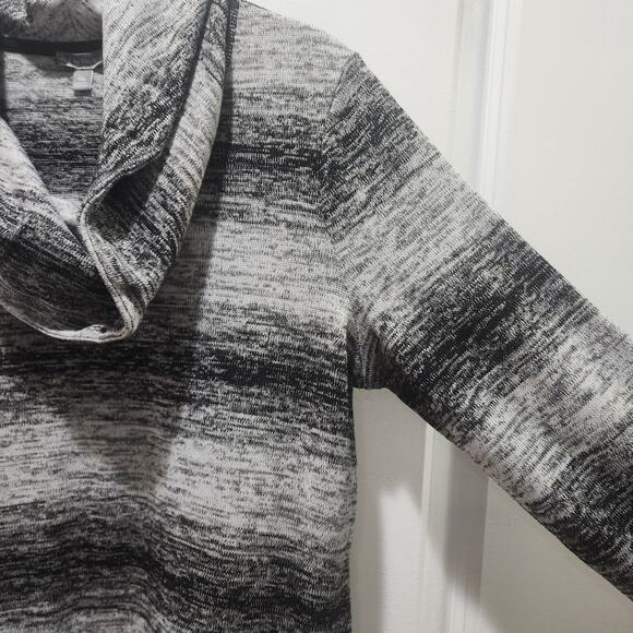 T by Talbots Ombre Stripe Cowl Neck Long Sleeve Shirt MP - Picture 8 of 9